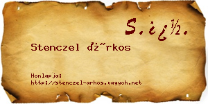 Stenczel Árkos névjegykártya
